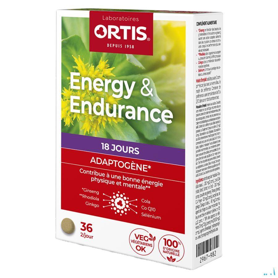Ortis Energy & endurance Tabletten 2x18  -  Ortis