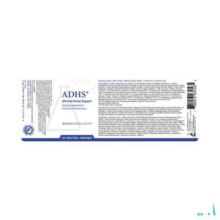 Biotics ADHS (Adrenal Herbal Support) 120 tabletten  -  Energetica Natura