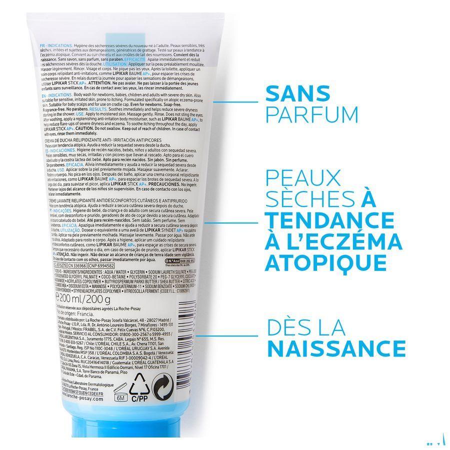 Lipikar Syndet Ap + 200 ml  -  La Roche-Posay