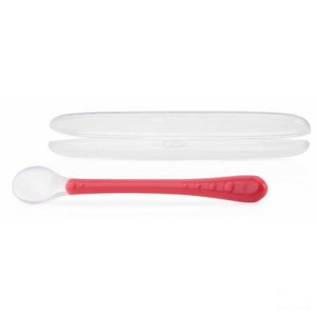 Nuby Zachte Voedingslepel Silicone Roze 6m +   -  New Valmar
