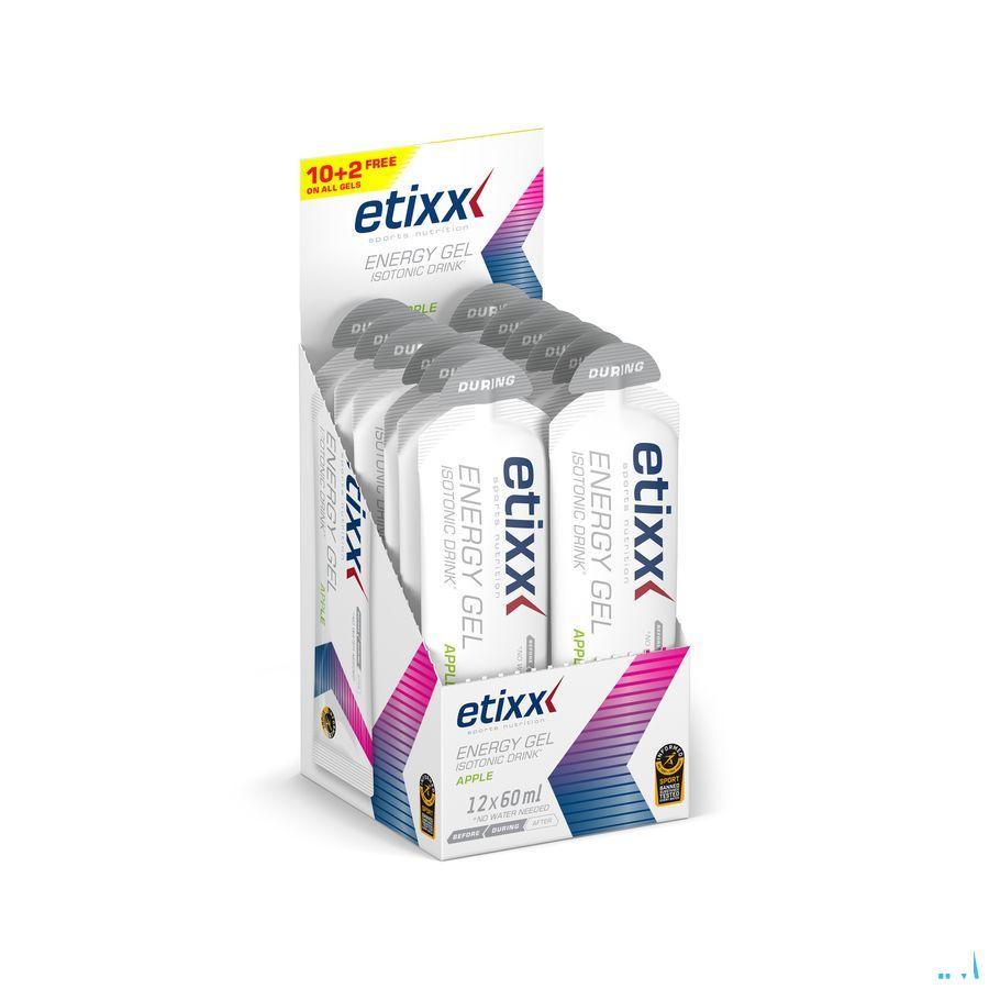 Etixx Isotonic Energy Gel Apple 12x60 ml 
