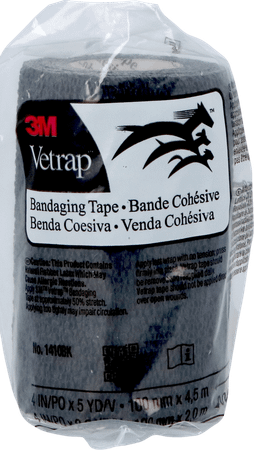 Vetrap 3M Zwart Elastisch Steunverband 10Cmx450Cm