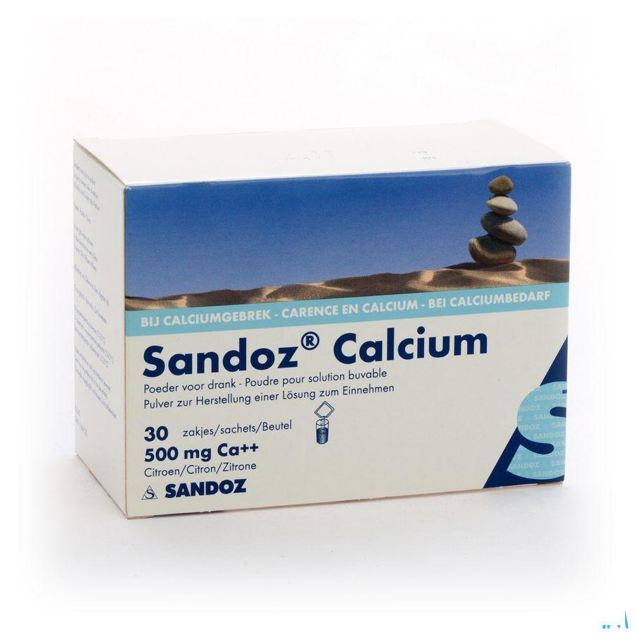 Sandoz Calcium Pulv Sach 30X500 mg