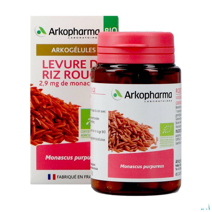 Arkogelules Levure Riz Rouge Bio Caps 45 Nf