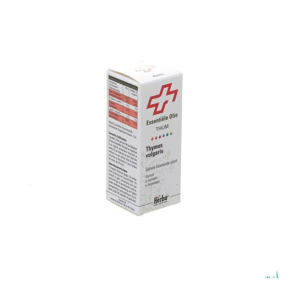 Tijm Vulg.thymol Bl.plant Herba Helv.ess Olie 10 ml