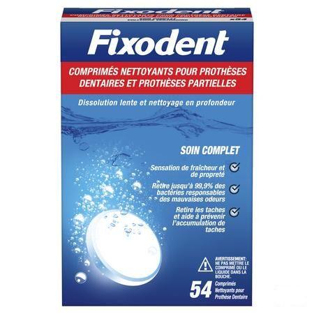 Fixodent Tablettes Dentiers Comp 54