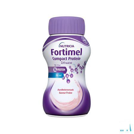 Fortimel Compact Protein 2.4Kcal Aardbei 4X125ml