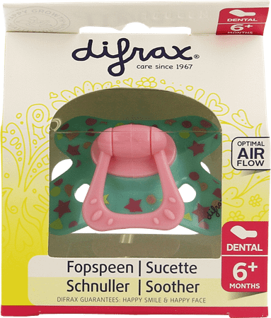 Difrax Fopspeen Sil Dental + ring + 6m 800  -  Difrax