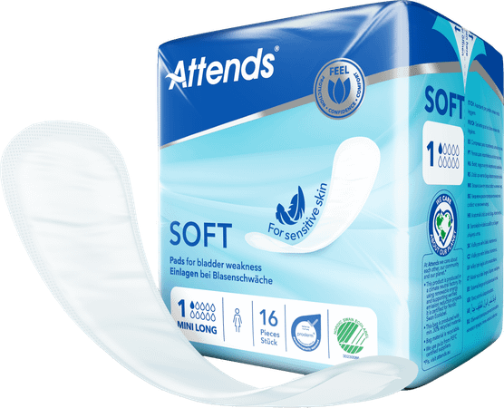 Attends Soft 1 Mini Long Inleg Anatom. 1x16