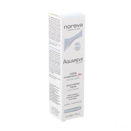 Aquareva Creme Hydra 24u Textuur Licht Tube 40 ml  -  Noreva Led