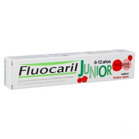 Fluocaril Tandpasta Junior Rood Fruit 75  ml Nf