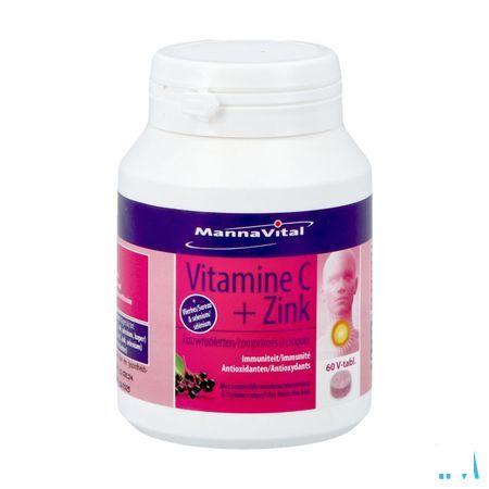 Mannavital Vitamine C + Zink Kauwtabl 60