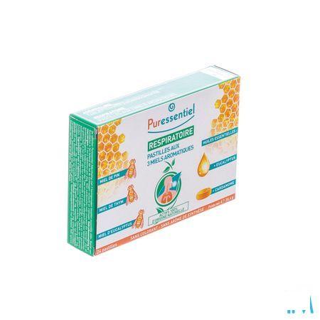 Puressentiel Ademhaling Pastillen 3 Honing 24  -  Puressentiel
