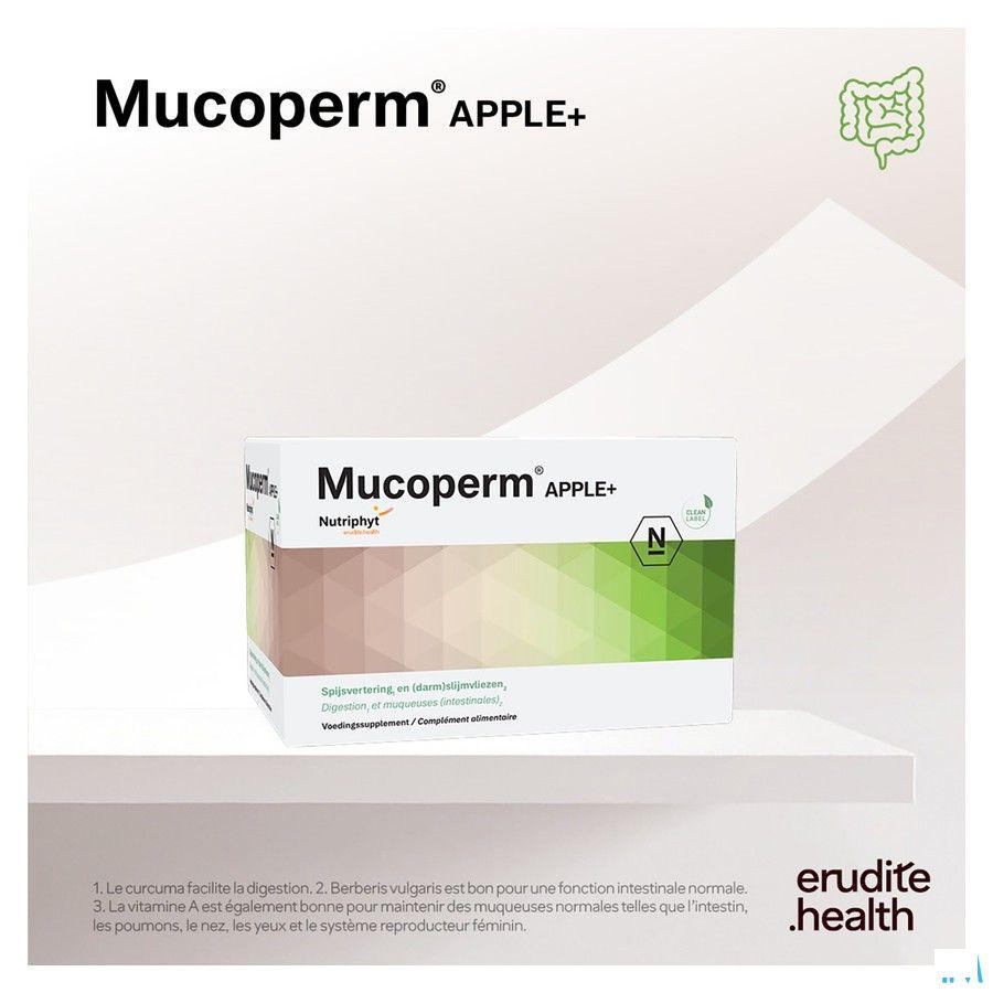 Mucoperm Apple + Poeder Zakje 60x 4g  -  Nutriphyt