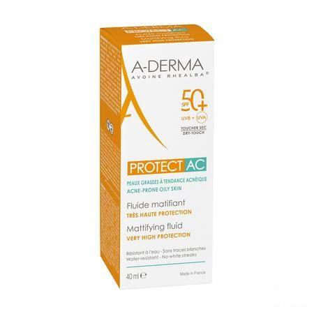 Aderma Protect Ac Fluide Matterend Spf50+ 40 ml