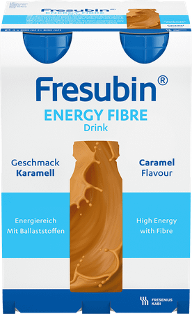 Fresubin Energy Fibre Drink Caramel Flacon 4x200 ml  -  Fresenius