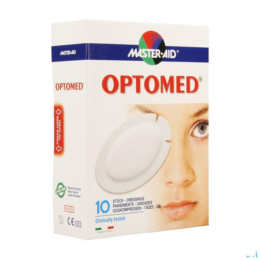 Optomed Oogkompres Adhesive Latexvrij 96x66mm 10 70118
