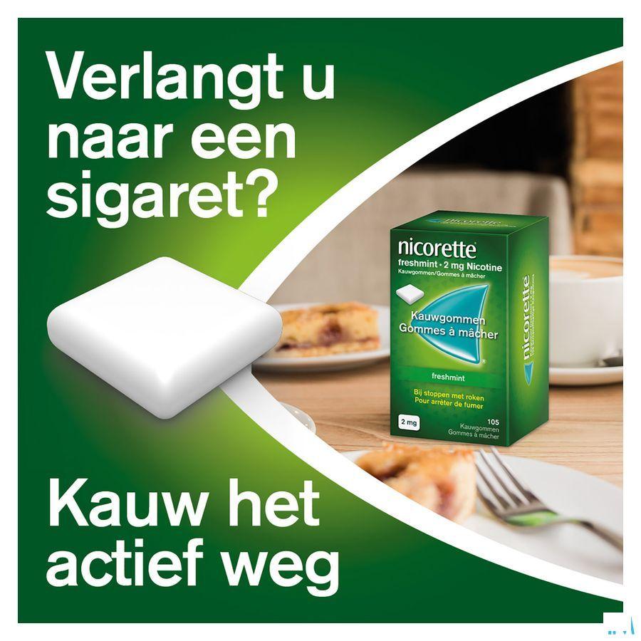 Nicorette Freshmint Kauwgom 105x4 mg