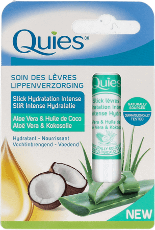 Quies Lippenstift Int.hydra Aloe V. & kokosolie 4,5 gr  -  Quies