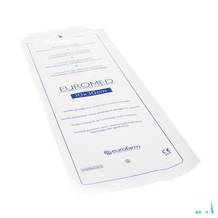 Euromed 10x30cm 1 Eilandpleister Adhesive Steriel  -  I.D. Phar