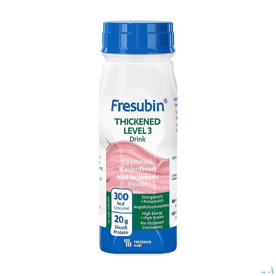 Fresubin Thickened Level 3 Drink Fraise 4X200 ml