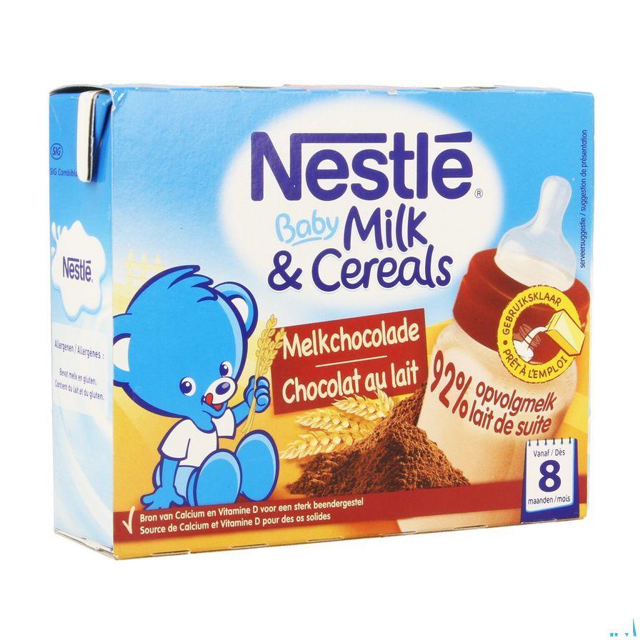 Nestle Baby Milk & cereals Melkchocolade 2x250 ml  -  Nestle