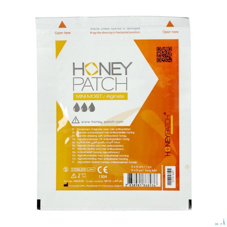 Honeypatch Mini-moist/alginate Verband Alg.ster 5x5cm  -  Honey Patch