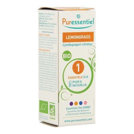 Puressentiel Eo Lemongrass Bio Essentiele Olie 10 ml  -  Puressentiel