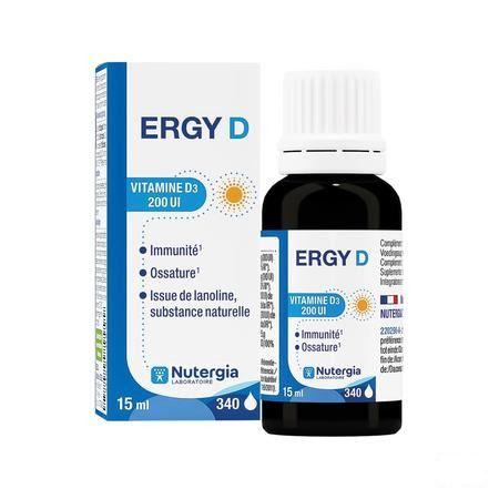 Ergy D Flacon 15 ml  -  Lab. Nutergia