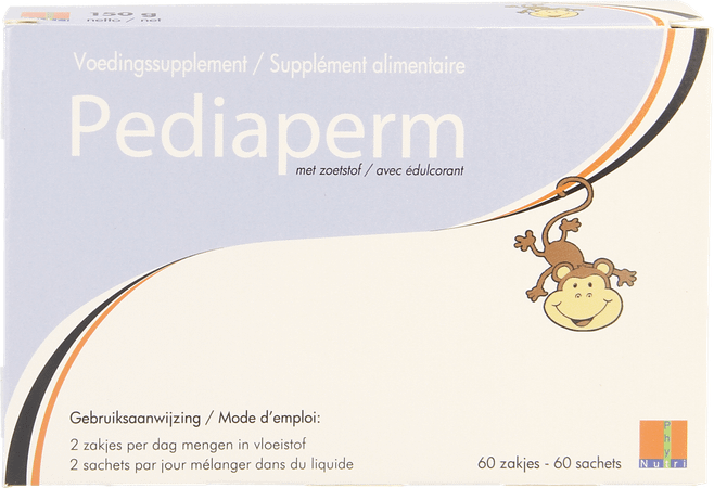 Pediaperm Poudre Sachet 60x2,5 gr  -  Nutriphyt