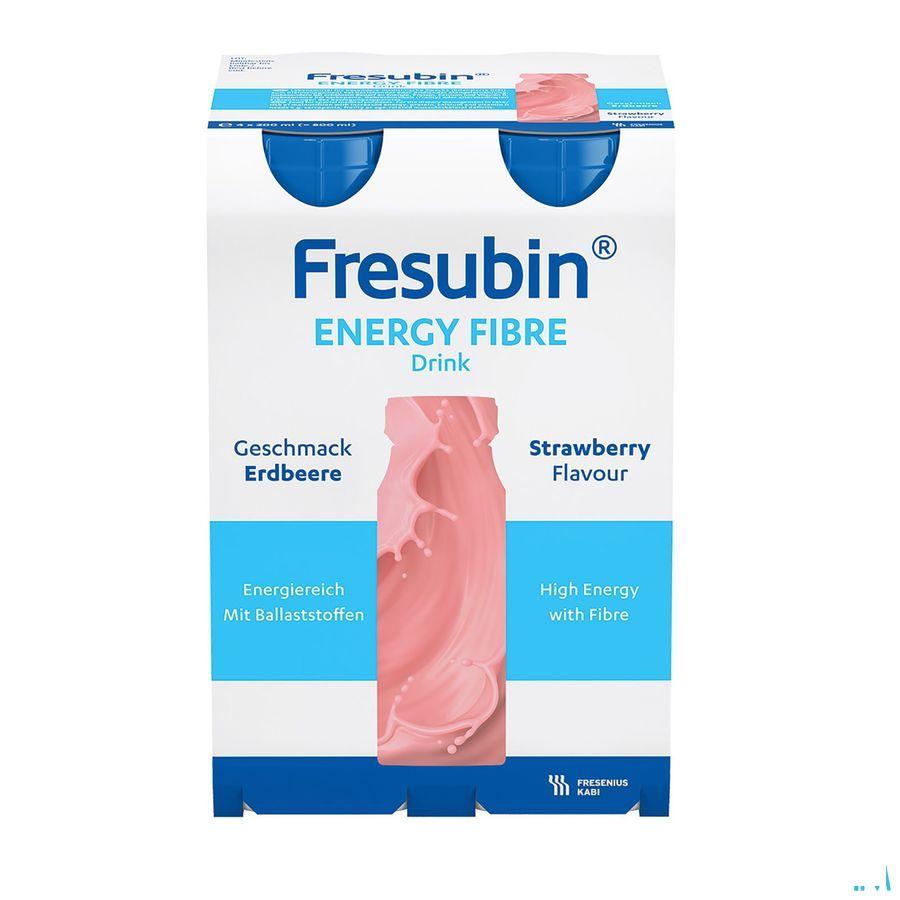 Fresubin Energy Fibre Drink 200 ml Fraise/aardbei  -  Fresenius