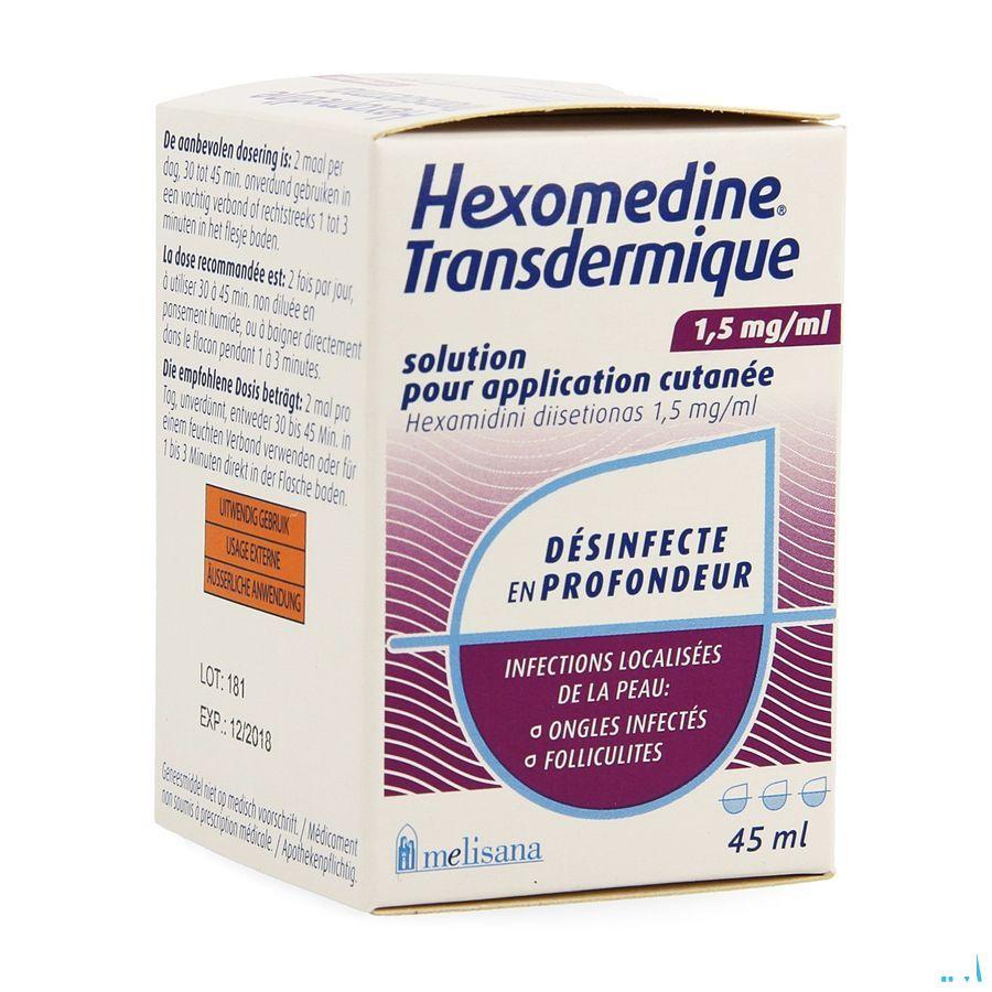 Hexomedine Oplossing 45 ml Transcut  -  Melisana