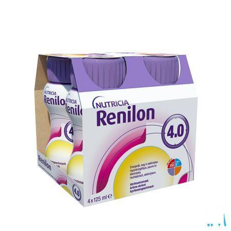 Renilon 4.0 Abrikoos Fles 4x125 ml 570978  -  Nutricia