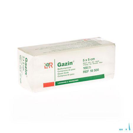 Gazin Kompres Niet steriel 8p 5,0x 5,0cm 100 18500  -  Lohmann & Rauscher