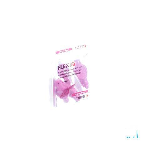 Flexi Fuchsia Borsteltje Micro Fine Interdentaal 6  -  Deprophar
