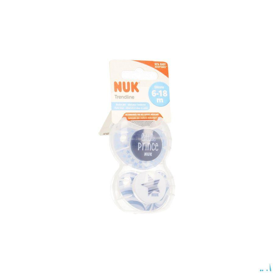 Nuk Sucettes 2 Trendline Day Garcon 6-18m 2  -  Eureka Pharma