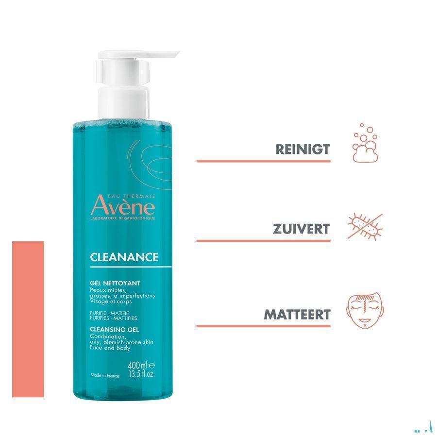 Avene Cleanance Gel Nettoyant 400 ml  -  Avene