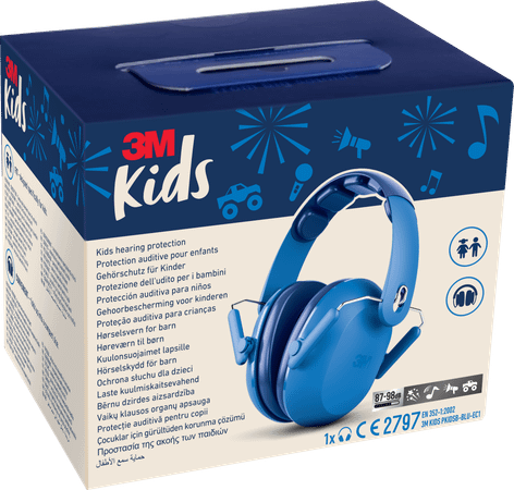 3M Kids Plus Gehoorbesch. Oorkap Kind Blauw