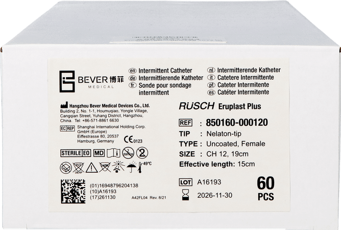 Ruschcare Eruplast Plus Women Ch12 20cm 60 850160  -  Teleflex Medical