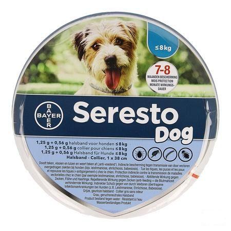 Seresto Dog 1,25G +0,56G Halsband < 8Kg