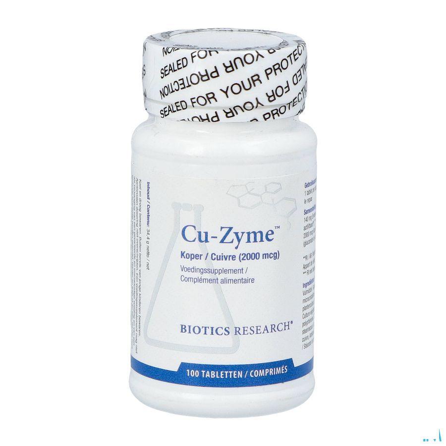 Biotics Cu-Zyme 2mg 100 tabletten  -  Energetica Natura