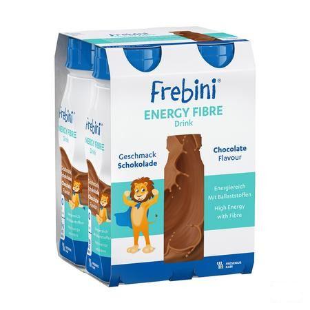 Frebini Energy Fibre Drink Enf Chocolat Flacon 4x200 ml  -  Fresenius