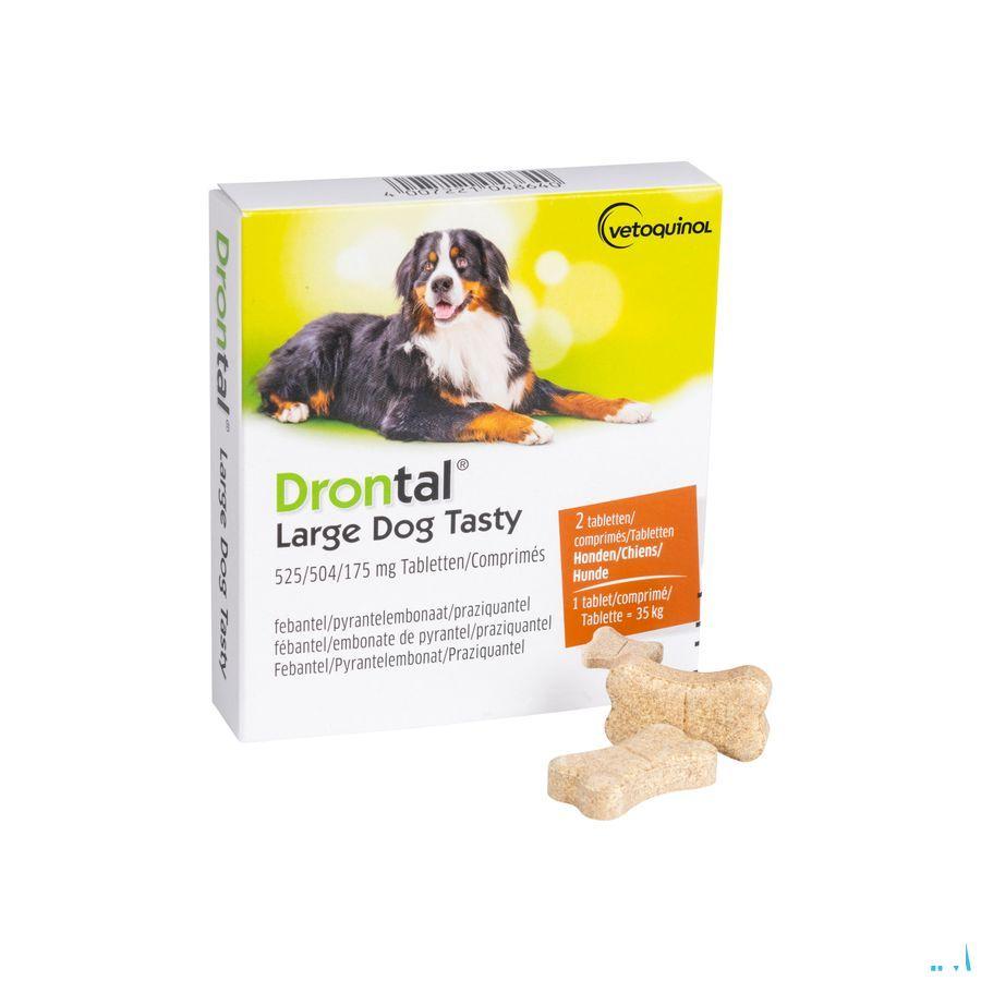Drontal Large Dog Tasty 525/504/175 mg Tabletten 1x2