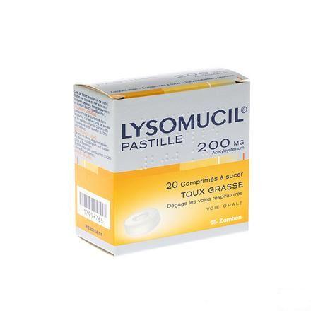 Lysomucil 200 Comprimes A Sucer - ZuigComprimesetten 20