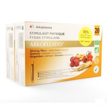 Arkofluide Stimulans Fysiek Intellect. Duo Ud 2x20  -  Arkopharma