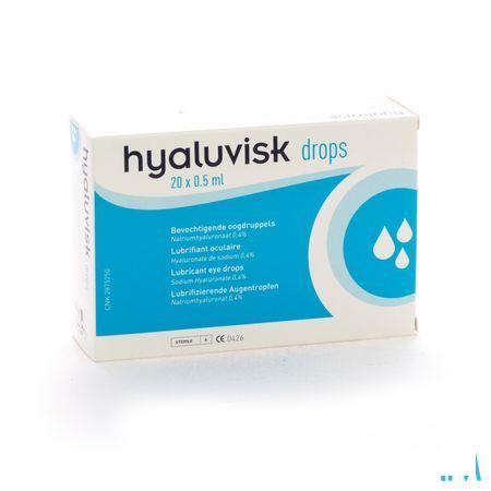 Hyaluvisk Drops Kunsttranen Hond-kat 20x0,5 ml  -  Ecuphar