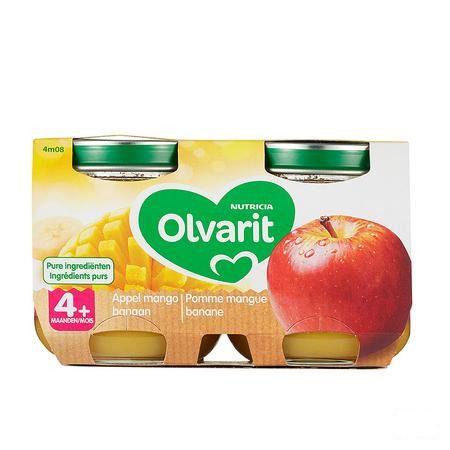Olvarit Fruit Pomme Mangue Banane 2x125 gr  -  Nutricia