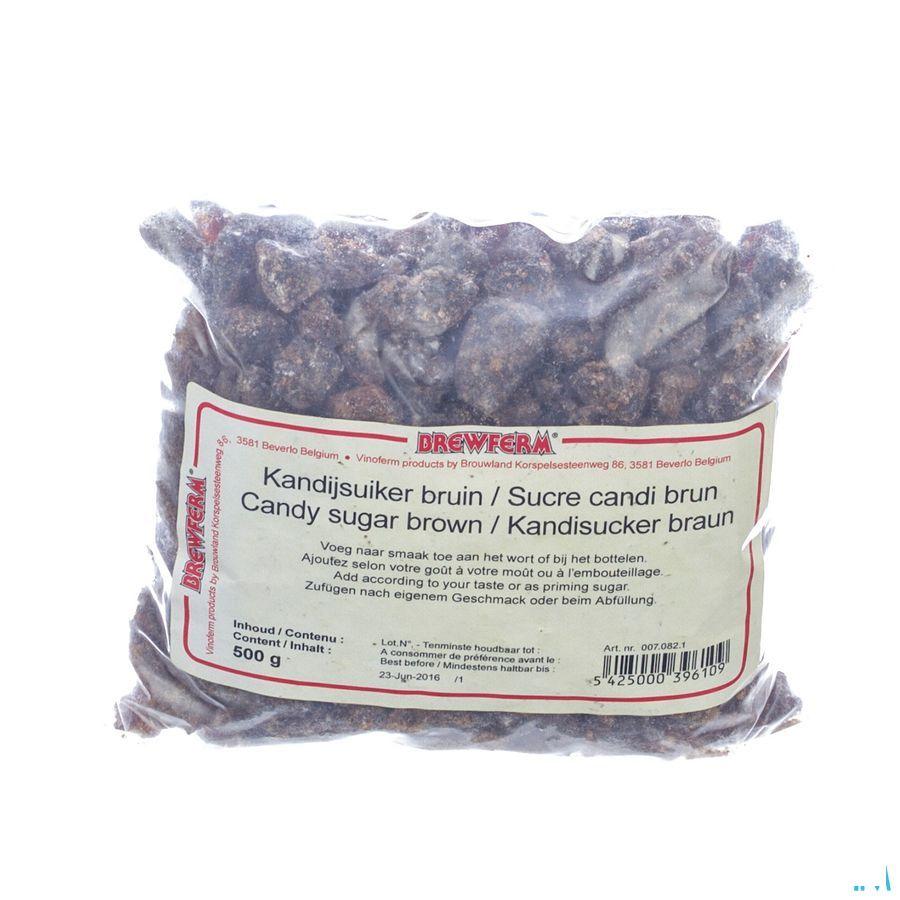 Kandijsuiker Bruin Brokken 500 gr 0070821  -  Brouwland
