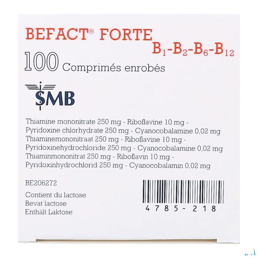Befact Forte B1-B2-B6-B12 Omhulde Tabl 100