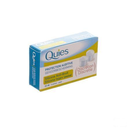 Quies Gehoorbescherming Tegen Lawaai Silic.3 Paar  -  Quies